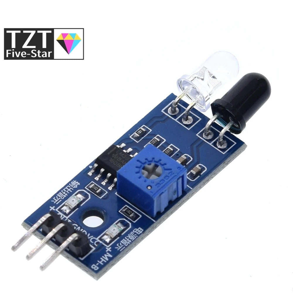 GREATZT 1/5PCS IR Infrared Obstacle Avoidance Sensor Module 3-Pin Reflective Photoelectric for Arduino Smart Car Robot