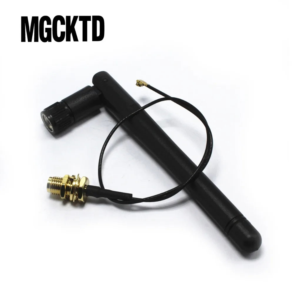 2.4GHz 3dBi WiFi 2.4g Antenna+15cm PCI U.FL IPX to RP SMA Male Pigtail Cable for ESP8266 ESP32 ESP-07 ESP-12E ESP-12F