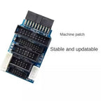 JLINK V8 V9 Simulator Downloader STM32 Singlechip  J-Link 1.8V-3.3V-5V Gold Sinking Process
