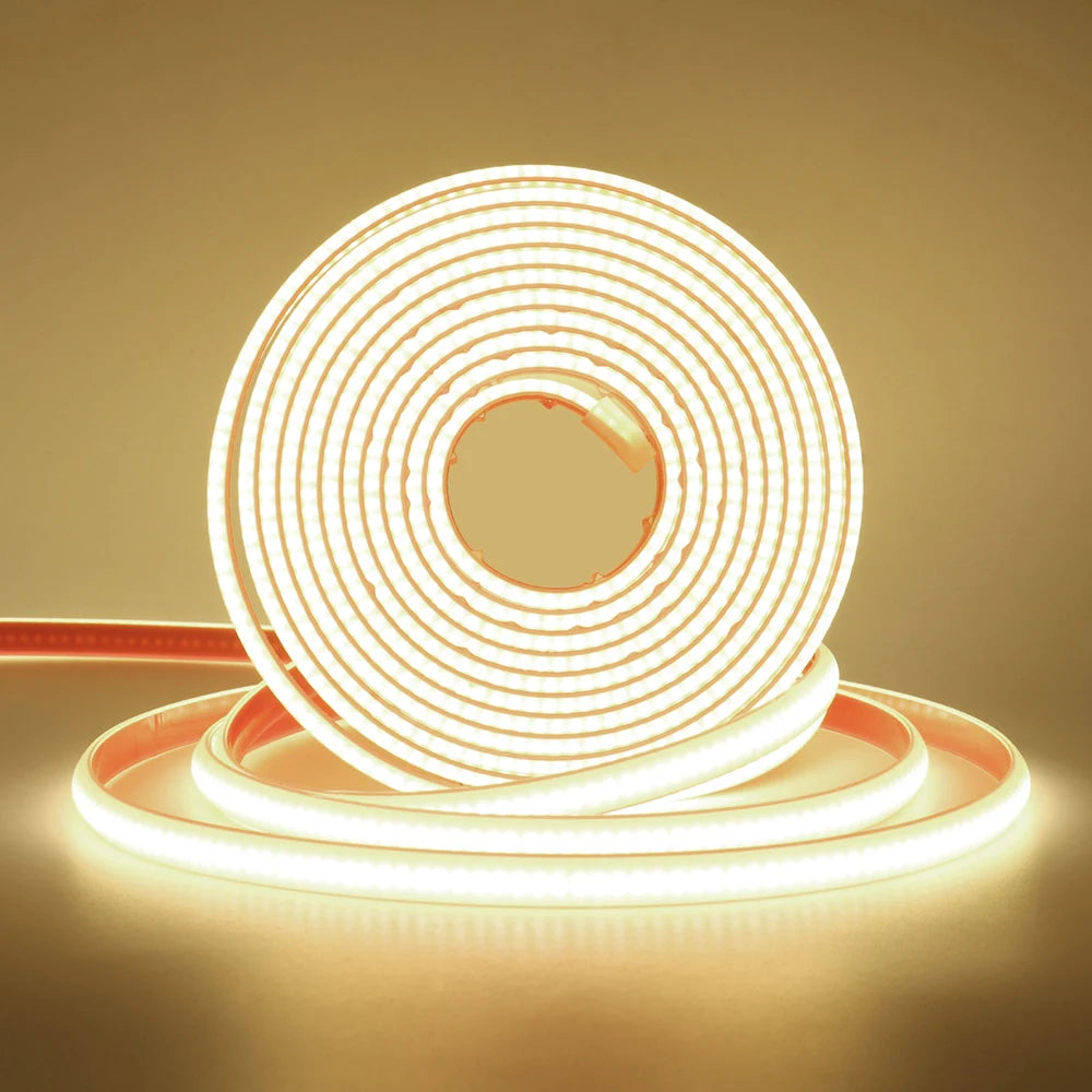 Dimmable COB LED Neon Light Strip Remote Power Kit Wifi Bluetooth Wall Touch 220V 23key Controller 288LEDs/m IP65 Flexible Lamp