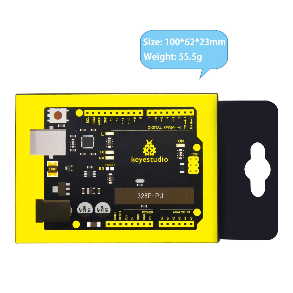 Keyestudio WIFI UNOR3 Development Board ATMEGA16U2/ ATMEGA328P/CP2102 +USB Cable With  Gift Box Compatible With Arduino Uno R3