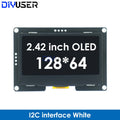2.4" 2.42 Inch 128x64 OLED LCD Display Module SSD1309 12864 4 Pin IIC I2C SPI Serial Interface for C51