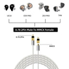 OKCSC Earphones Adapter 0.78mm Male to MMCX Connector for IER-M7\IER-M9IER-Z1R\XBA-300AP\XBA-N3BP\JVC HA-FX850\HA-FX1100\HA-FD02