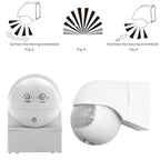 3/5 Pcs Outdoor Infrared Long Motion 110v~230v Wall Switch PIR Detectors LED Sensor Waterproof Timer 180 Light Motion Sensor
