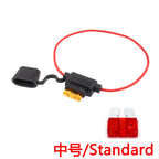 Small Medium Auto Fuse Holder Waterproof 32V Mini 18/1614/12/10AWG And Car Blade Fuse 3A 5A 7.5A 10A 15A 20A Standard/Mini/Micro