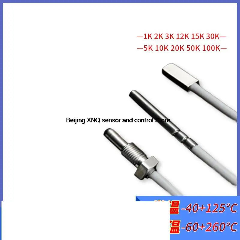 2pcs X SMD Thread Patch Waterproof NTC Thermistor NTC Temperature Sensor Probe Patch Silicone Cable 1K 2K 3K 5K 10K 12K 15K 30K