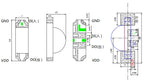 1206 WS2812 Side RGB SMD LED Built-in IC,Water Clear/Diffused,1204 5V Full Color Lamp Beads 3.2*1.0MM