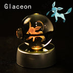 Pokemon Crystal Ball 3D Mewtwo Pikachu Gengar Pokeball 3D Night Light Lamp Glass Statue Pokemon Crystal Ball Birthday Gift