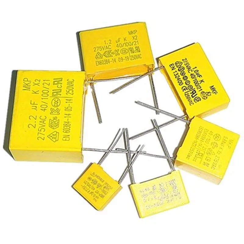 10pcs X2 Safety capacitor 10mm 275VAC 275V 0.01UF 0.022UF 0.033UF 0.047UF 0.1UF 0.15UF 0.22UF 0.33UF 0.47UF Polypropylene film