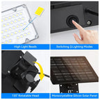 Super Bright 184 LED Solar Light Outdoor Motion Sensor Solar Wall Light IP65 Waterproof 3 Working Modes Solar Floodlight