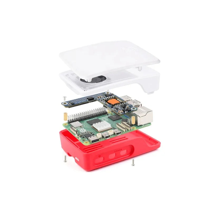 Raspberry Pi 5 PoE+ HAT for Raspberry Pi 5 CM5 PoE+ HAT Ethernet Expansion Board 5V/5A Output Fit for Official Case