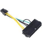 24Pin to 6Pin Power Supply Cable Cord 24p to 6p 18AWG Wire for Lenovo for DELL for Acer 3050 6 PIN Motherboard Adapter Cable
