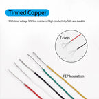26-40AWG UL10064 PTFE High Temperature Wire Ultra Fine Micro Cable Plastic Solder High Conductivity Copper Cable 10M/20M/50M
