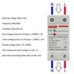 40A 63A 230V Din Rail Automatic Recovery Reconnect Over Voltage Under Voltage Protective Device Protection Relay