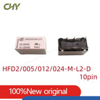 5V Coil Bistable Latching Relay DPDT 30VDC 2A 1A 125VAC HFD2-005/012/024-S-L2-D HFD2-005/012/024-M-L2-D HFD2-005/012/024-M/S