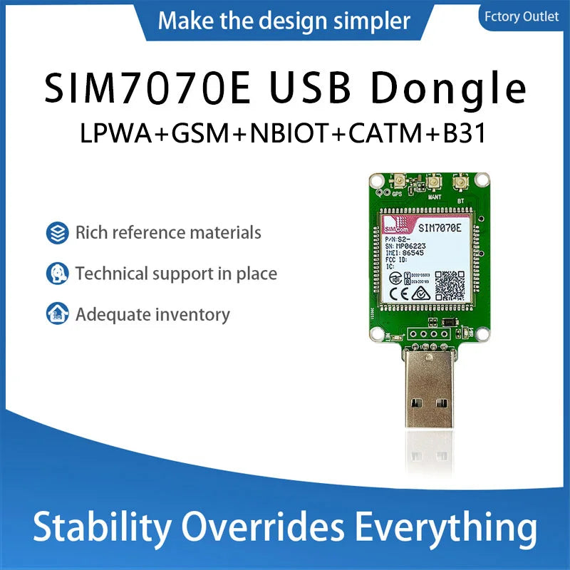 USB Dongle SIM7000G SIM7000E SIM7000A SIM7070E SIM7070G NBIOT CATM LPWA USB Dongle 1pcs