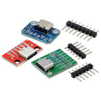 5PCS TYPE-C USB to Pin DIP Female B-Type Adapter Plate Soldered Female TYPEC Send Pin