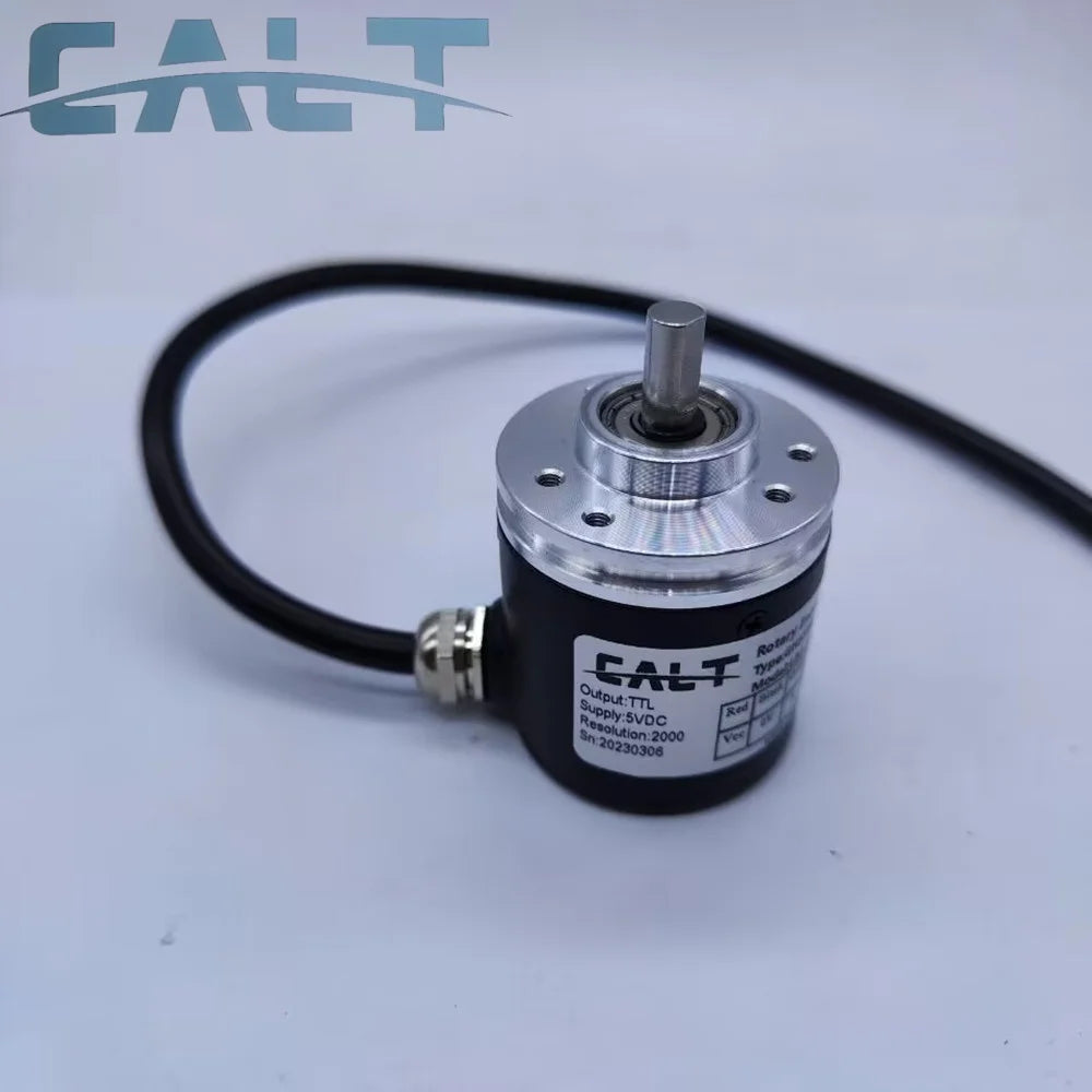 CALT GHST38 38Mm Outer 6Mm Shaft Rotary Encoder Pushpull Line Driver HTL NPN PNP Output For Industrial Automation Control