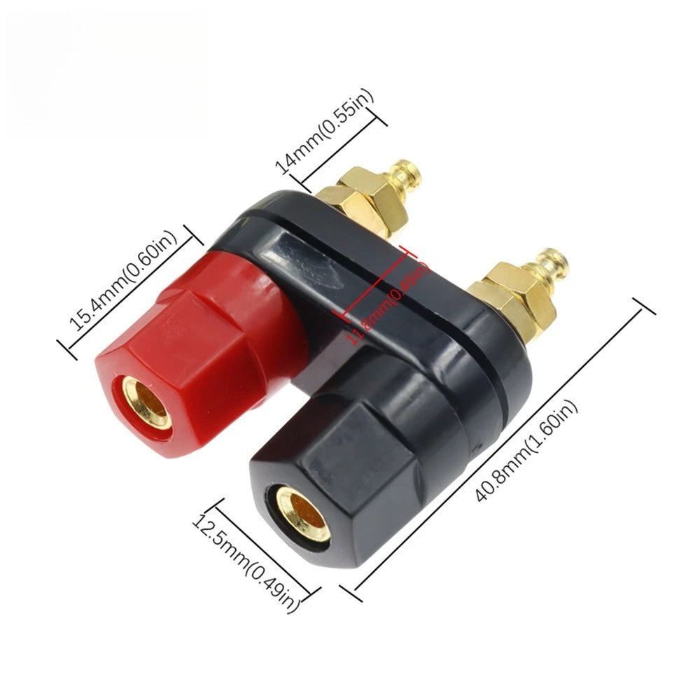 1/5/10pcs Banana Plugs Jack Socket Couple Terminals DIY Connectors Red Black Connector Amplifier Terminal Binding Post Speaker