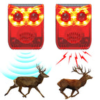 Solar Outdoor Motion Sensor Alarm Dog Barking&Gunshot Sound Home Security Alarm Animal Repeller Loud Noise Maker for Yard Garden