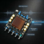 YJCO TPA3255 HIFI 2.1 Amplifier Board QCC3084 Bluetooth 5.4 24Bit/96K LDAC AptX HD 300W×2/4Ω+600W/2Ω Subwoofer Output Audio Amp