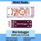 ST-LINK V2.1 DAPLink Emulator Debugging Download STLink Programming Burner STM32 Serial Port