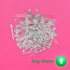 SAMIROB 60/100Pcs 3mm LED Diode Kit F3 Schottky Assorted Diode Red White Green Blue Yellow Orange Pink Purple Warm White for DIY