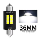 2/4/10/20 PCS C5W LED Bulb Canbus Festoon 31/36/39/41MM 12V 3030-6SMD 6500K White Car Interior Dome Reading License Plate Lights