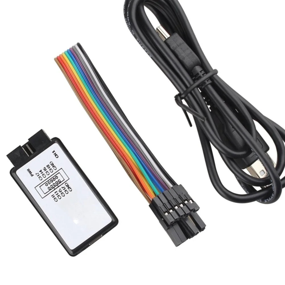 For Logic Analyzer USB Interface 24MHz Sampling Rate 8 Digital Channels for Embedded Debugging UART I2C Analysis