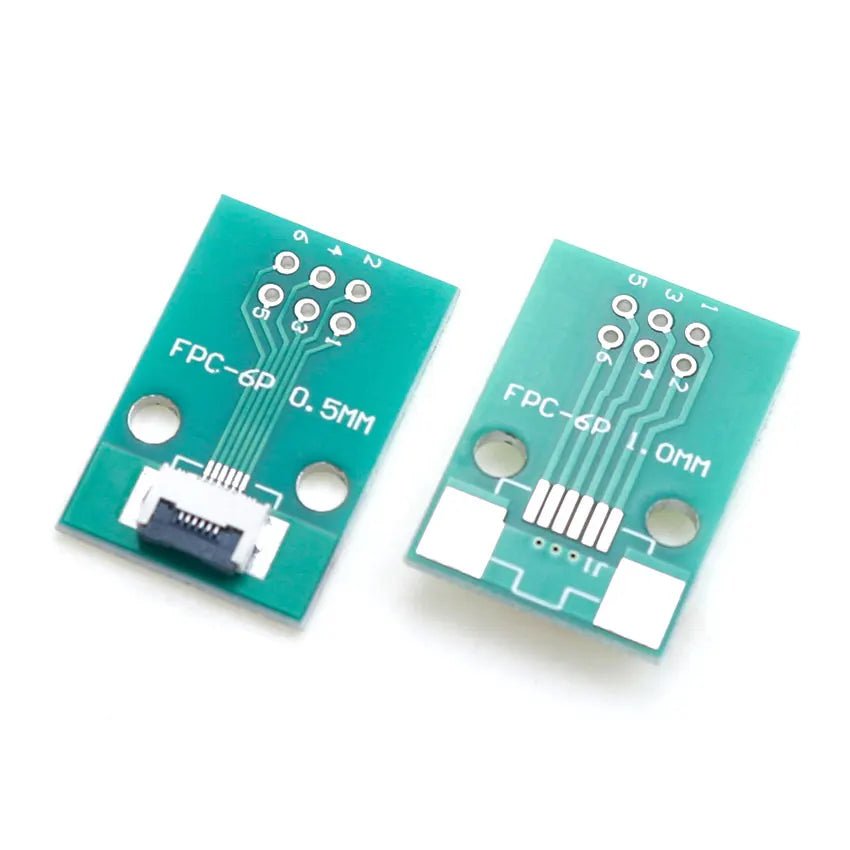 4P/6P/8P/10P/12P/14P/15P/16P/18P/20P/22P/24P/26P/30P/34P/80P FPC/FFC Flexible Cable Adapter Board 0.5mm SMT To 2.54mm Connector