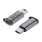 Usb Type C to Mini USB MicroUSB Adapter Micro USB to TypeC Mini USB Converter Connector Support Charge Data Sync 480Mbps 18W