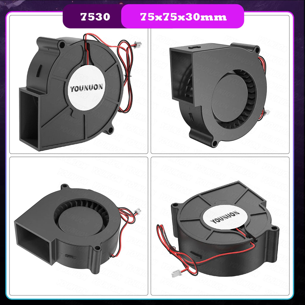 2PCS 5V USB Brushless Blower Cooling Fan USB Ventiliator Computer Case Cooler  PBT CPU Radiator USB Fan PC USB Gadgets