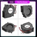 2PCS 5V USB Brushless Blower Cooling Fan USB Ventiliator Computer Case Cooler  PBT CPU Radiator USB Fan PC USB Gadgets