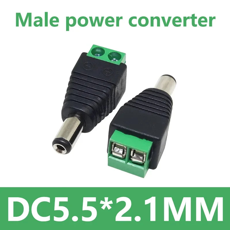 5/20pcs 12V DC Power Connector 5.5mm*2.1mm Power Jack Plug Barrel Adapter,DC Power Connector