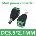 5/20pcs 12V DC Power Connector 5.5mm*2.1mm Power Jack Plug Barrel Adapter,DC Power Connector