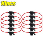 In Line Automotive Fuse Socket Mini Blade Fuse Holder Splash-Proof 12V 30A with Fuse Blade Disconnect Switch Socket 5-20pcs