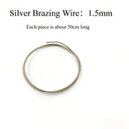 Silver Solder Wire & Sheet Kit High Medium Low Temp for Jewelry Making Repair DIY Craft Ring Bracelet Welding Supplies Gift
