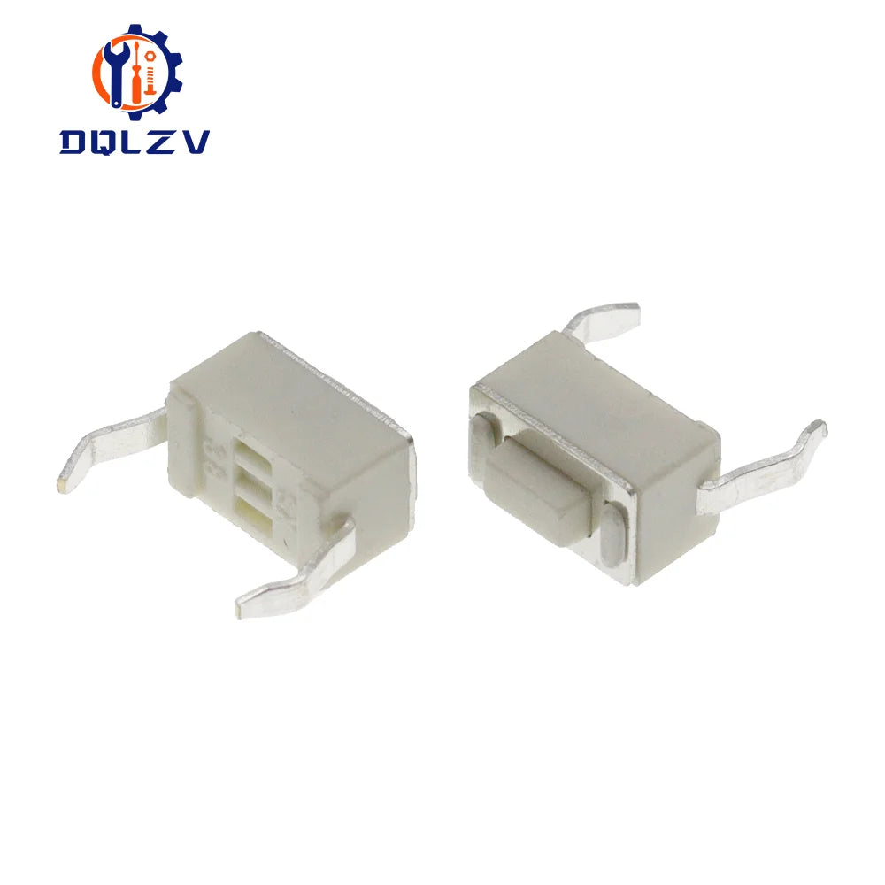 Tact Switch 3X6X4.3MM DIP 2Pin Connectors Push Button 3*6*4.3mm Tactile Switches White