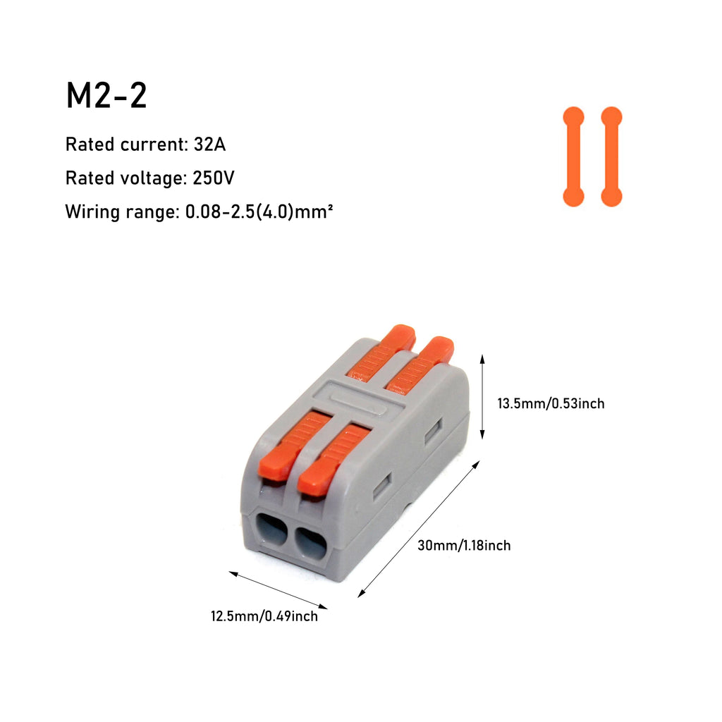 10/50 PCS Mini Fast Wiring Cable Connectors Universal Compact Splitter Electrical Conductors Push-in Home Terminal Block