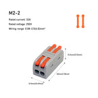 10/50 PCS Mini Fast Wiring Cable Connectors Universal Compact Splitter Electrical Conductors Push-in Home Terminal Block