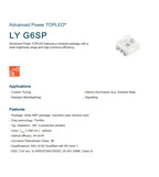 20PCS LYG6SP-CADB-36-1 3528 3330 Yellow SMD LED PLCC-6 0.5W 140mA LIGHT BEADS LAMPS ( LYG6SP )