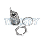 5PCS/LOT DC099 5.5 MM X 2.1 MM DC Power Jack Socket Female Panel Mount Connector Metal DC-099 Open Hole 11MM 5.5*2.1 5.5*2.5