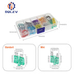Car Fuse 5/7.5/10/15/20/25/30/35/40A Mini/Small/Medium 32V Automotive Blade Type Zinc alloy Fuse with Box Clip
