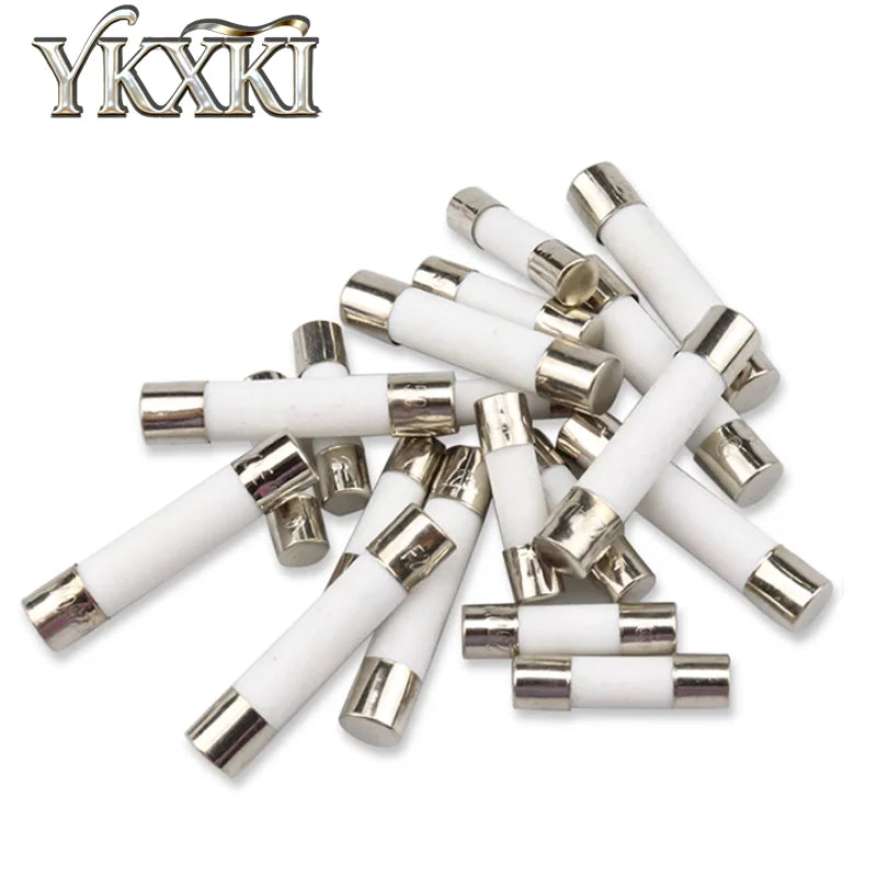 20-100pcs 5*20mm 6*30mm Fast blow Ceramic Fuse 0.1A 0.2A 0.5A 1A 2A 3A 4A 5A 6A 8A 10A 15A 20A 30A 250V Car Cigar Microwave Oven