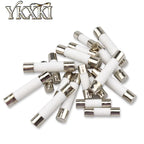 20-100pcs 5*20mm 6*30mm Fast blow Ceramic Fuse 0.1A 0.2A 0.5A 1A 2A 3A 4A 5A 6A 8A 10A 15A 20A 30A 250V Car Cigar Microwave Oven