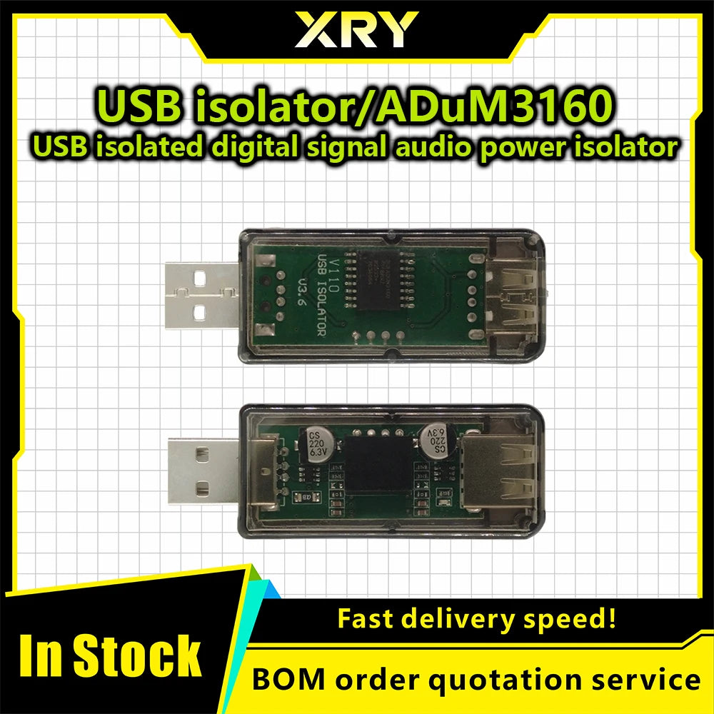 XRY USB to USB Isolated Digital Signal Audio Power Isolator ADUM3160
