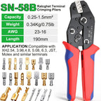 620PCS Dupont Crimping Tool Kit 2.54mm Pitch Single Row Male Headers, Dupont Crimp Pins Jumper Wire Crimping Plier Hand Tool