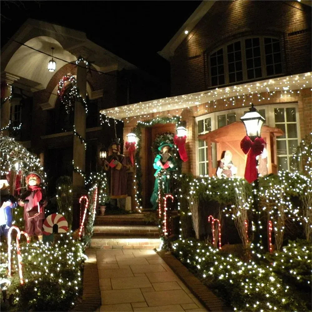 Holiday Outdoor 100 LED String Lights 10M 220V 110V Christmas Xmas Wedding Party Decorations Garland Lighting Christmas light