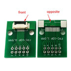 1PC FPC Connector 10PIN Flexible Cable Adapter Board FFC To 2.54mm Straight Plug Soldered With 0.5mm Spacing Socket PCB