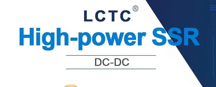 LCTC DC Control DC Solid State Relay 500A 1000A With Radiator SSR Heat Sink High Power Controller 3-32VDC LC-500D75D